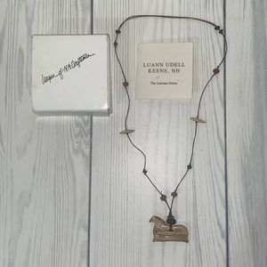 Luann Udell Keene NH The Lascaux Horse Necklace